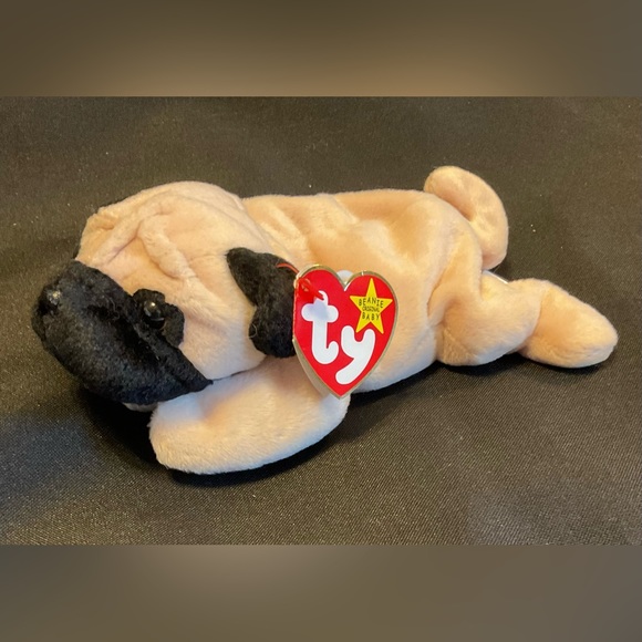 Ty Pugsly beanie baby 🐶 dog - Picture 1 of 7
